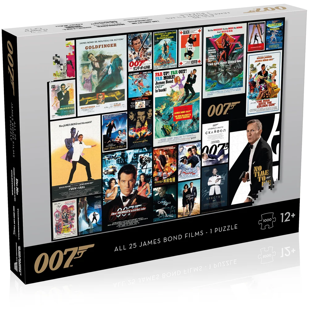 James Bond Movie Posters 1000 piece Jigsaw Puzzle Image 1