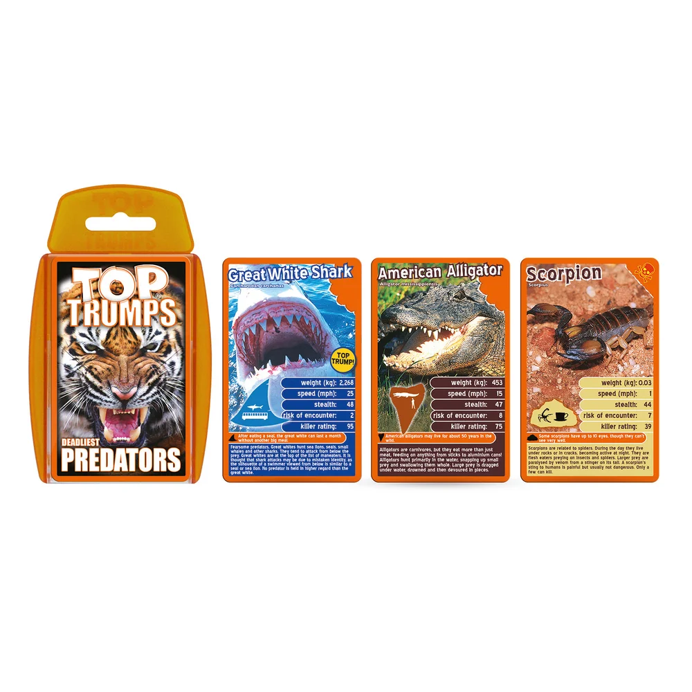 Predators Top Trumps Classics Card Game Image 1
