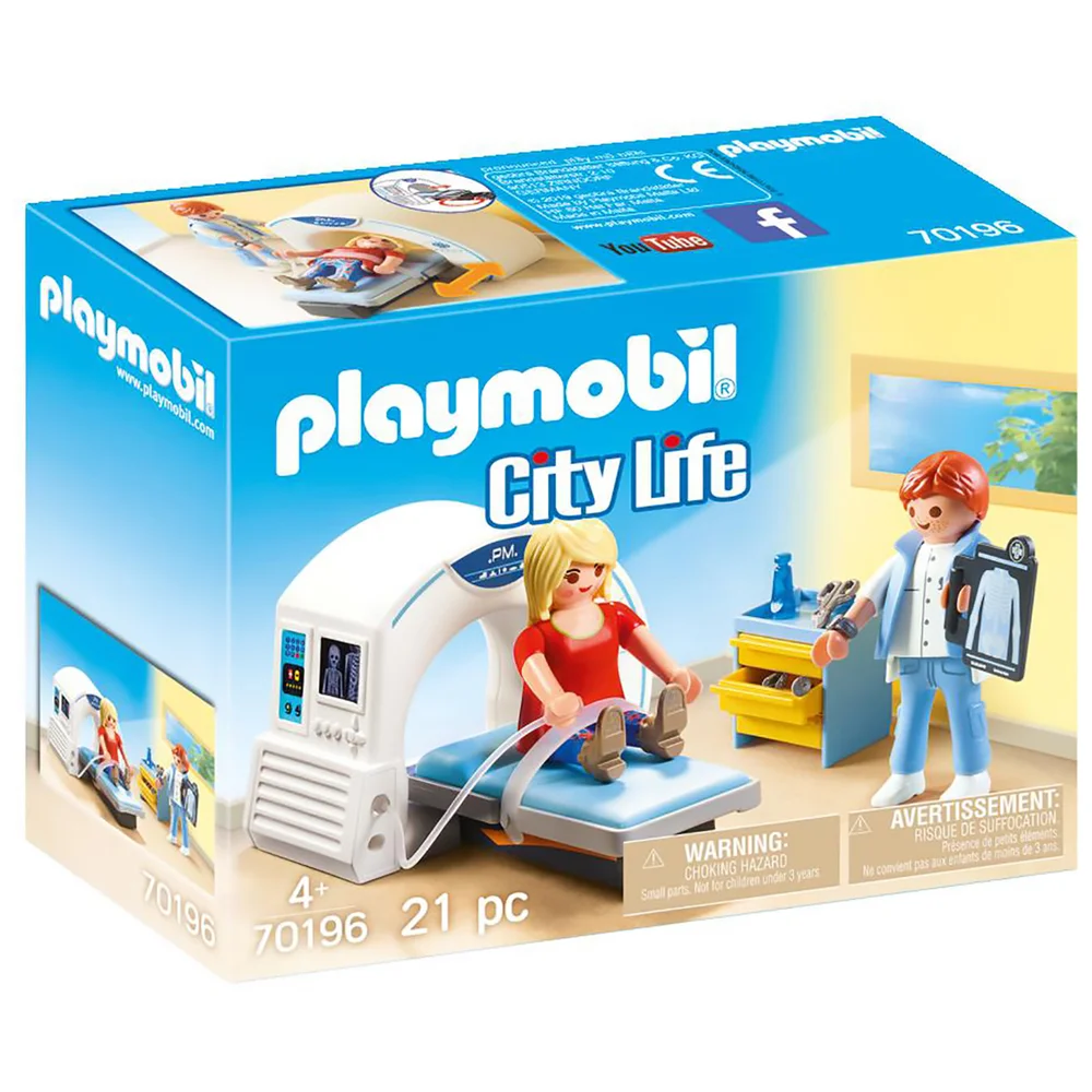 Playmobil City Life Hospital MRI Scanner with Doctor and Patient (70196) Image 1
