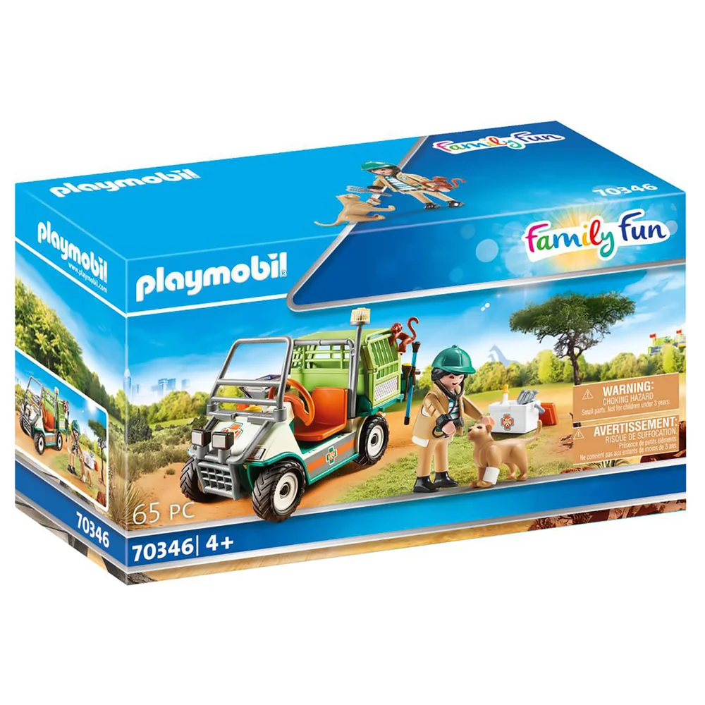 Playmobil Family Fun Zoo Vet with Medical Cart (70346) Image 1