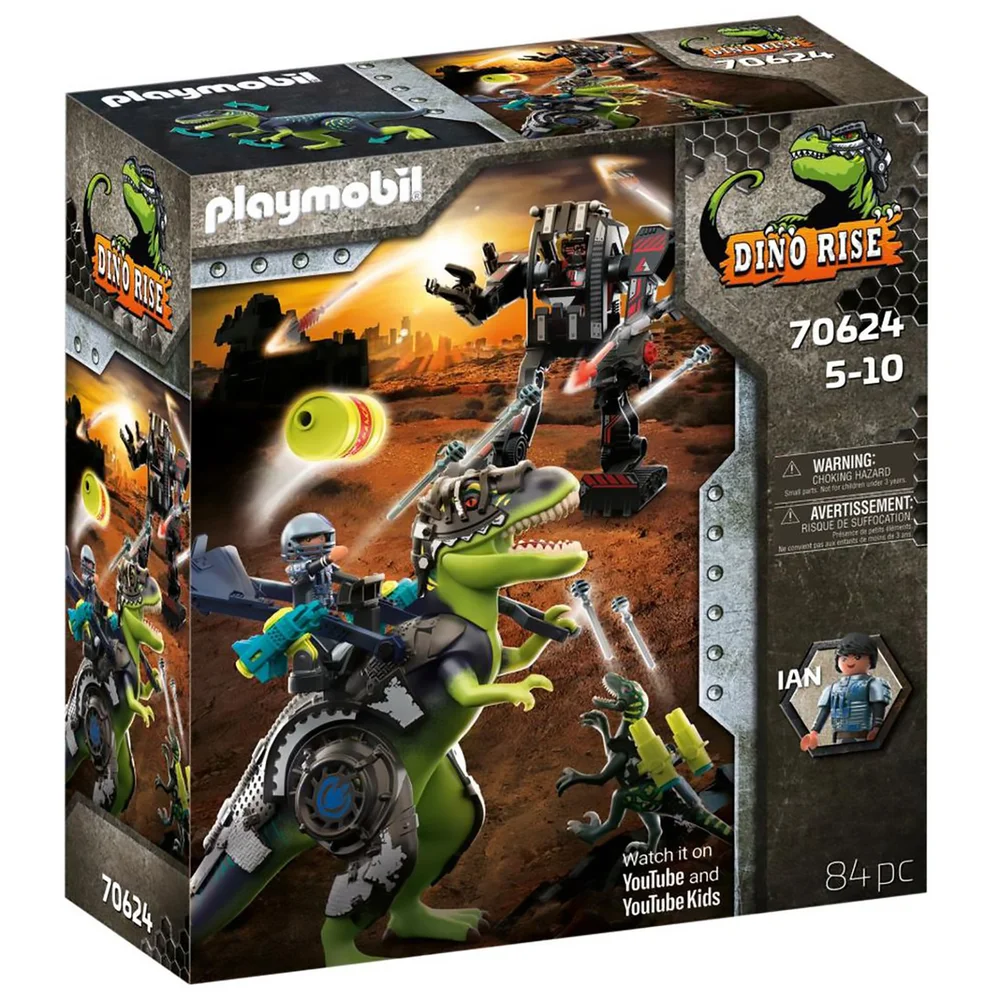 Playmobil Dinos T-Rex: Battle of the Giants (70624) Image 1