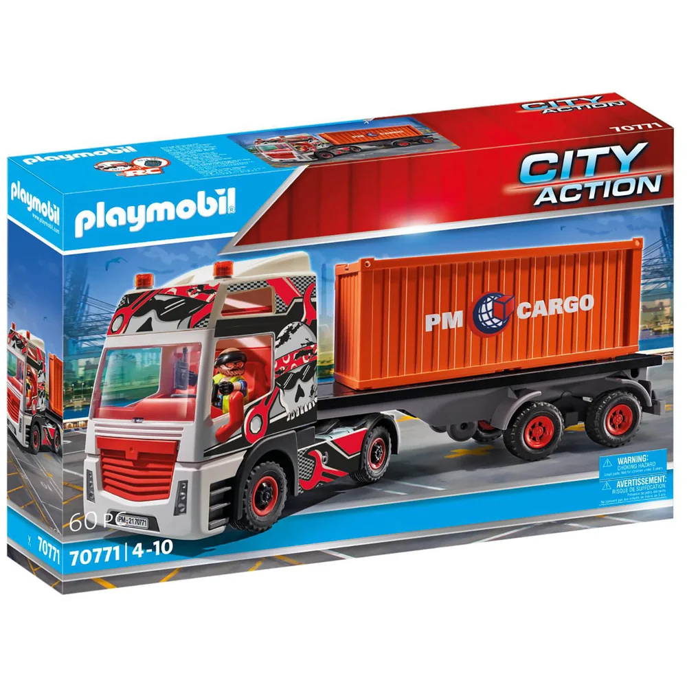 Playmobil Truck with Cargo Container (70771) Image 1