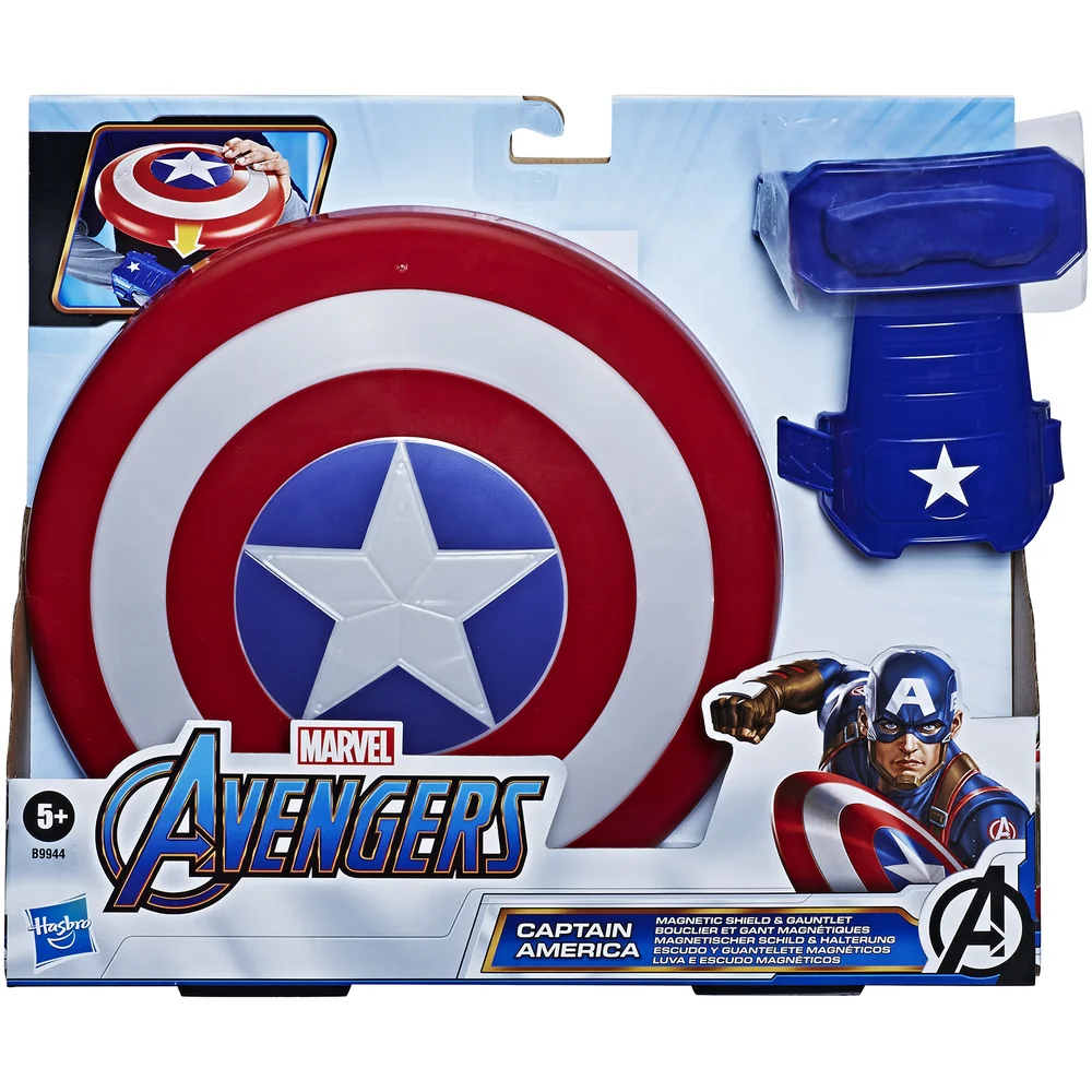 Hasbro Marvel Avengers - Captain America Magnetic Shield and Gauntlet Image 1