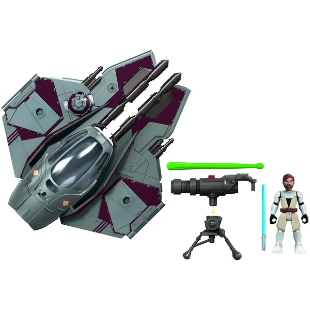 Hasbro Star Wars Mission Fleet Obi-Wan Kenobi Jedi Starfighter Action Figure
