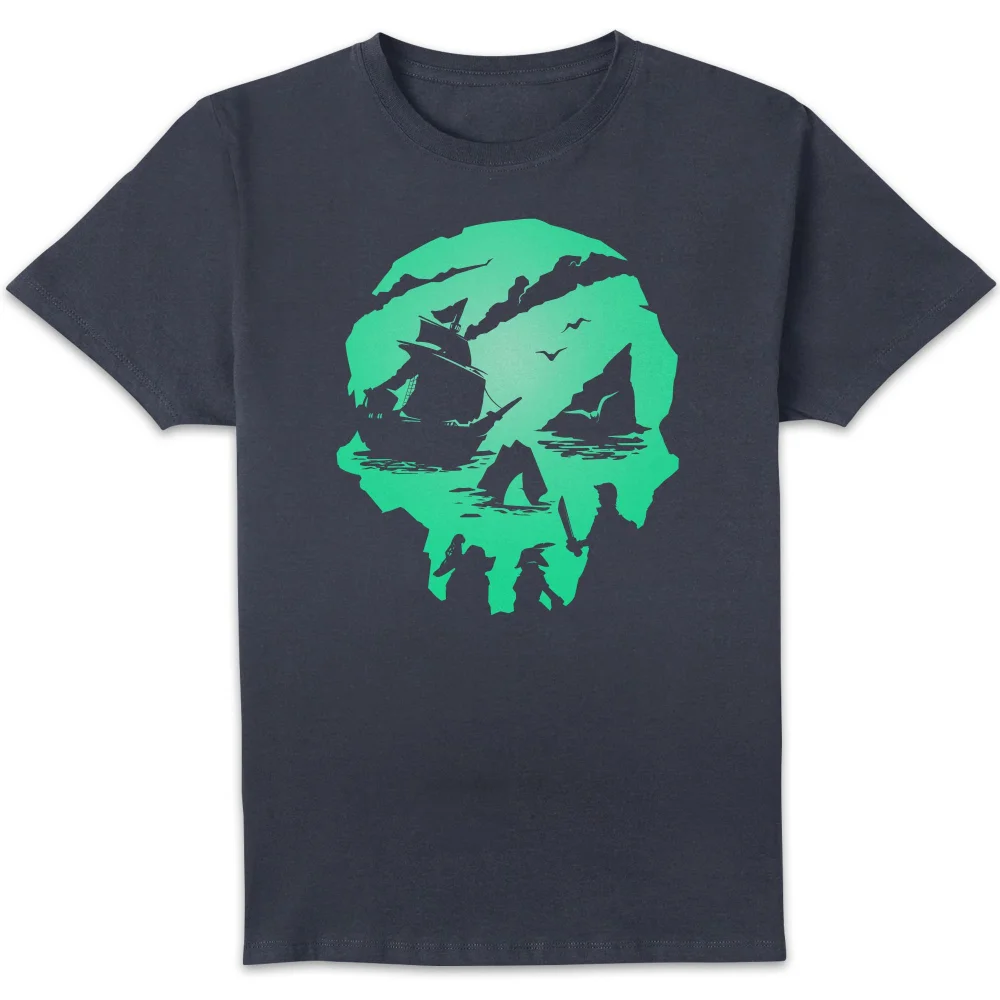 Sea Of Thieves Chest Skull Unisex T-Shirt - Navy - S - Navy Image 1
