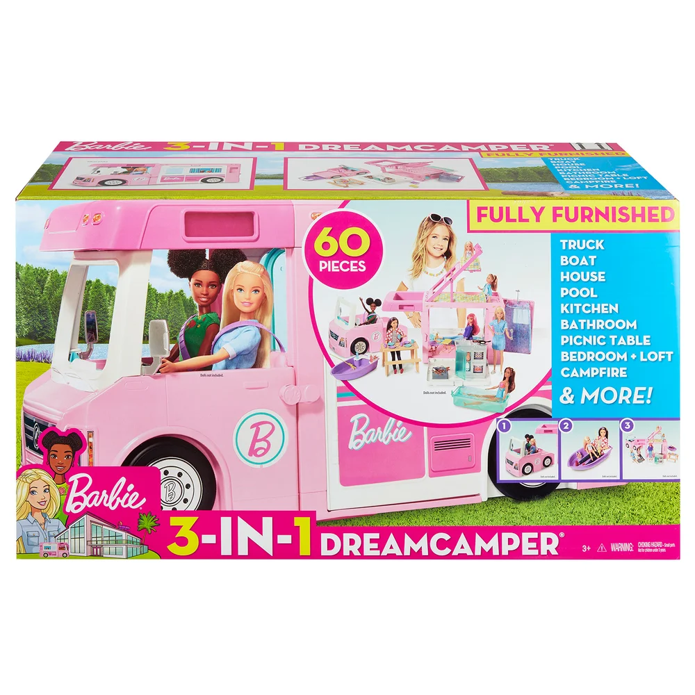 Barbie 3-In-1 Dream Camper Playset Image 1