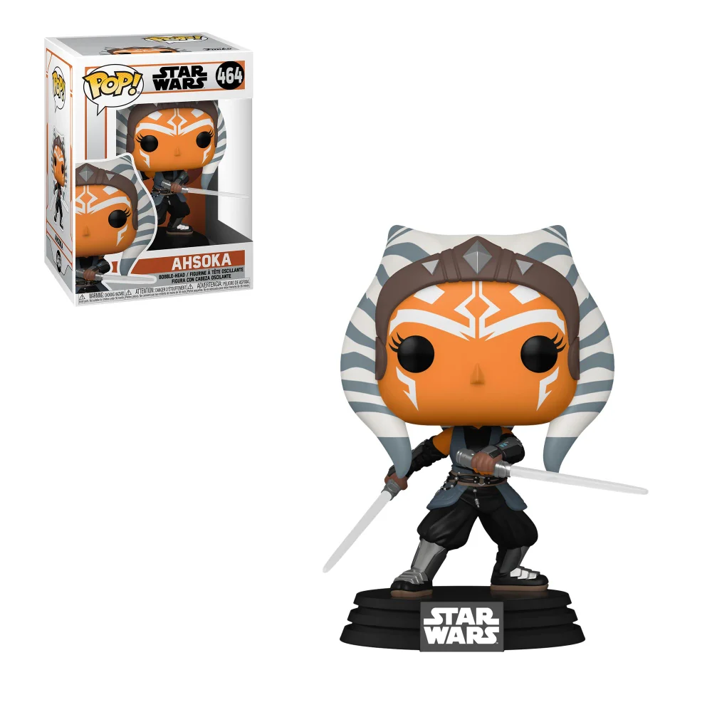 Star Wars The Mandalorian Ahsoka with Lightsabers Funko Pop! Vinyl Image 1