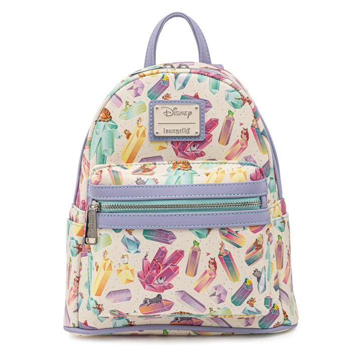Loungefly Disney Crystal Sidekicks Aop Mini Backpack Image 1
