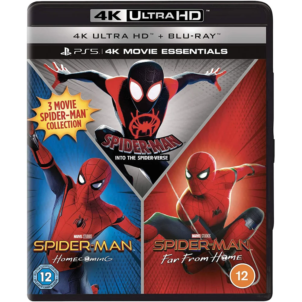 Spider-Man: Far From Home / Homecoming / Into The Spider-Verse - 4K Ultra HD Collection Image 1