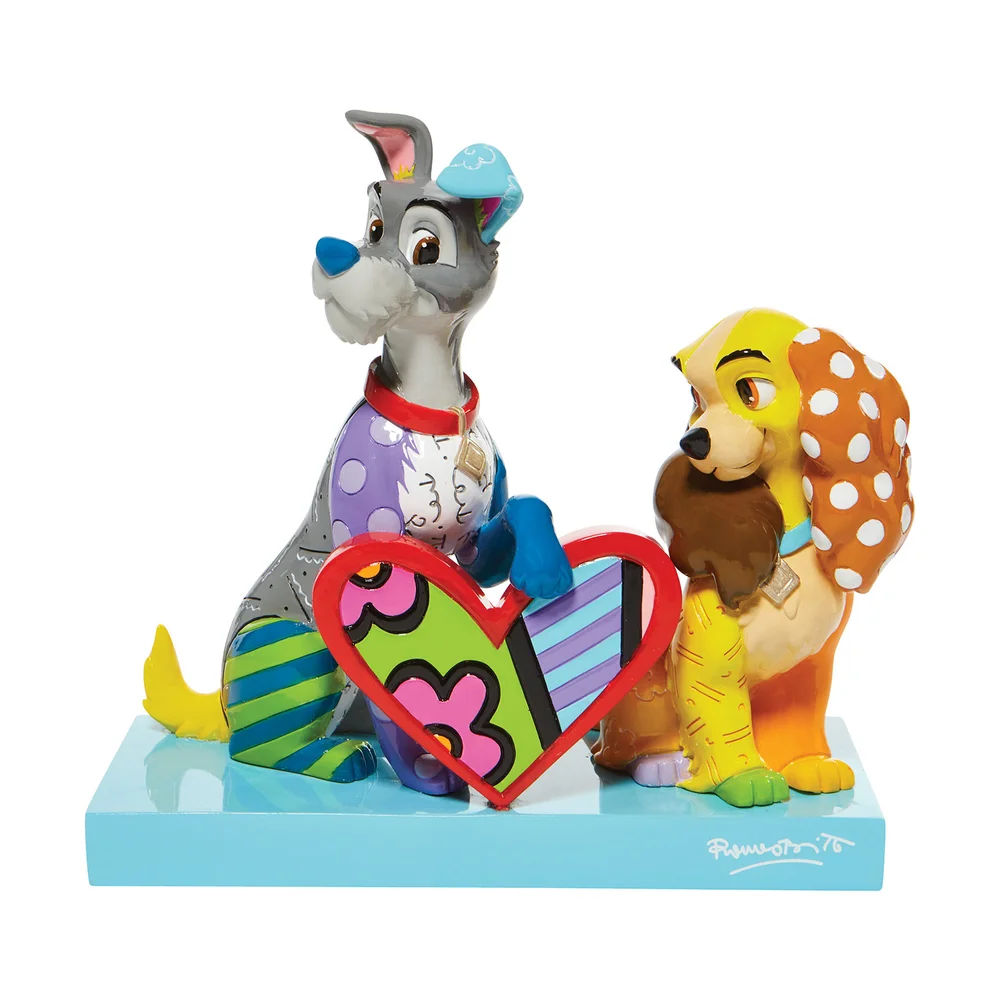 Disney Britto Collection Lady And The Tramp Figure Limited Edition Image 1
