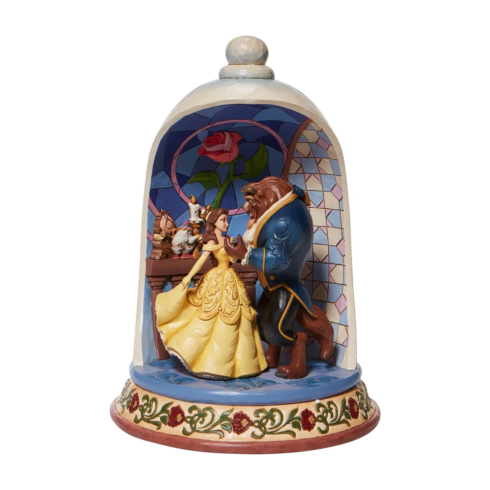 Disney Traditions Beauty Beast Dome Image 1