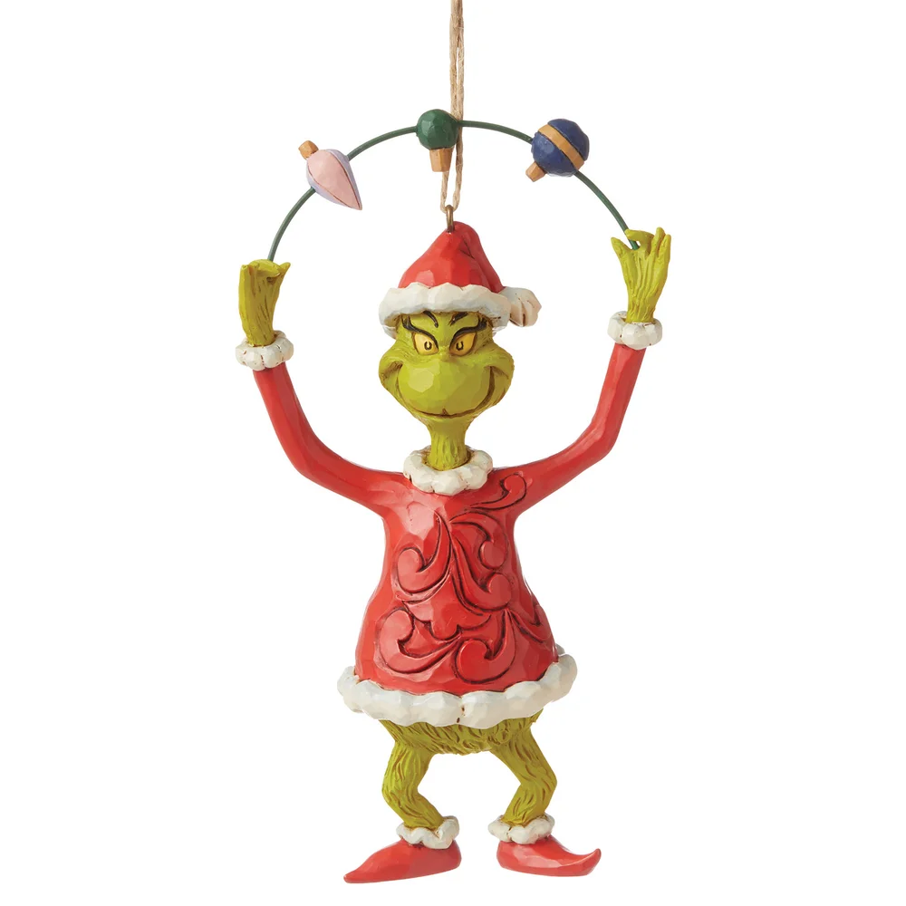 The Grinch By Jim Shore Grinch Juggling Ornaments Hanging Ornament Image 1