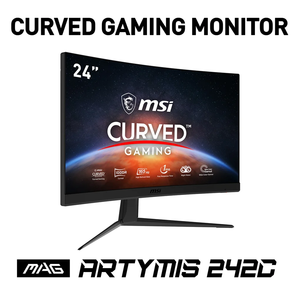 MSI Optix MAG242C 23.6" Curved Gaming Monitor Image 1