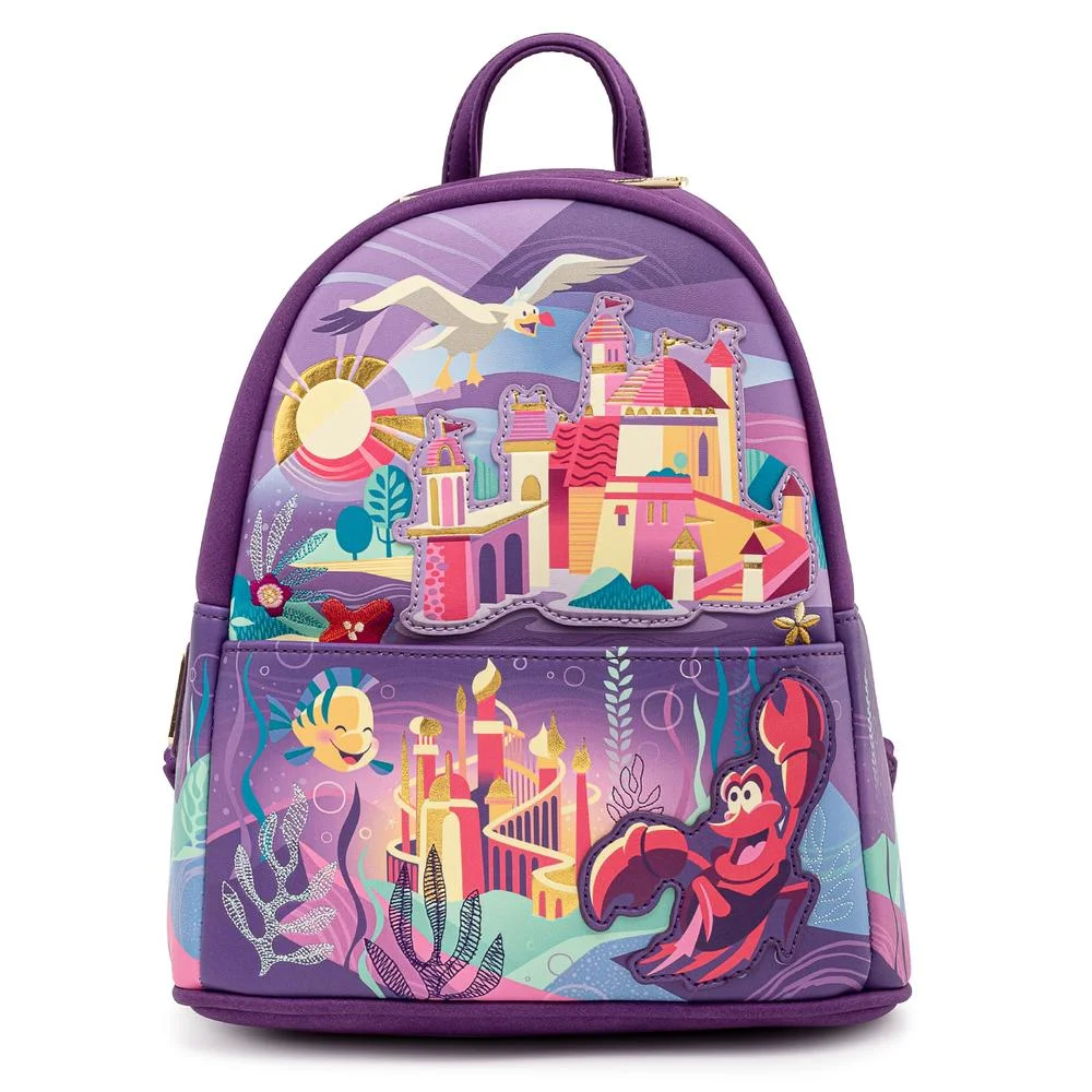 Loungefly Disney Ariel Castle Collection Mini Backpack Image 1