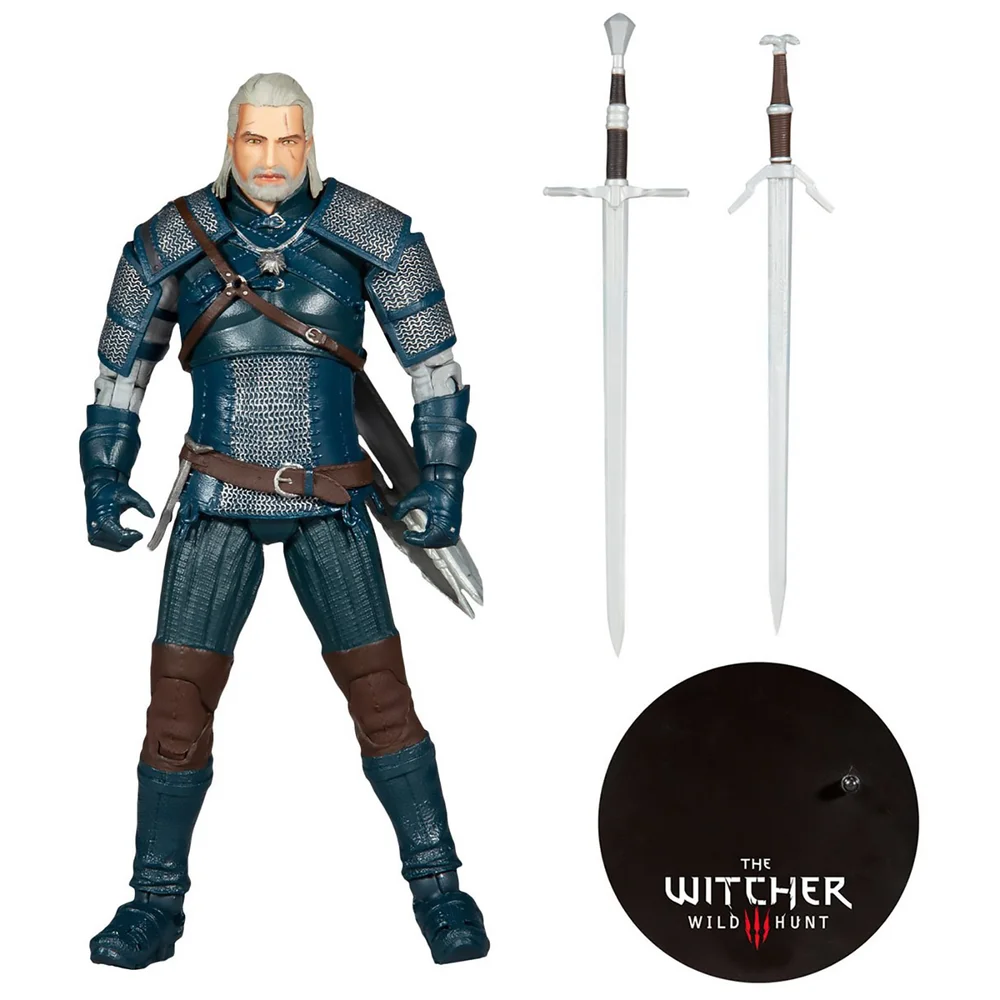 McFarlane The Witcher 3: Wild Hunt 7 Inch Action Figure - Geralt Of Rivia (Viper Armour Teal) Image 1