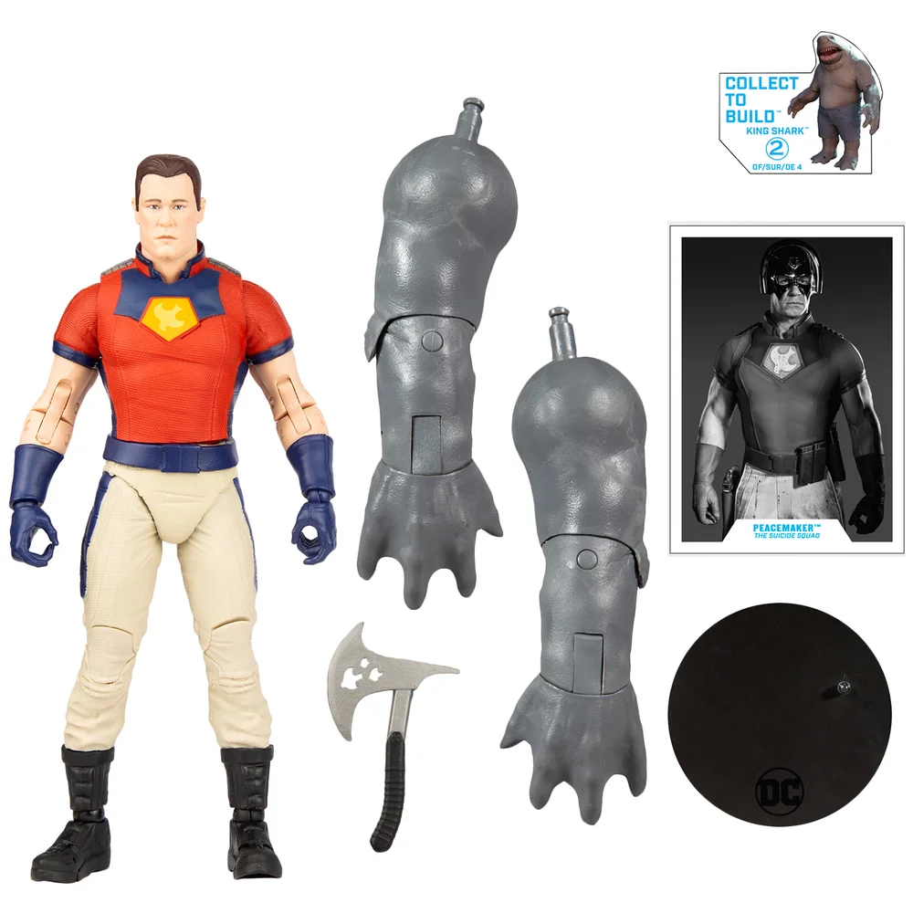 McFarlane DC Comics Suicide Squad Movie 7" Build-A-Figure - Peace Maker (Unmasked) Image 1