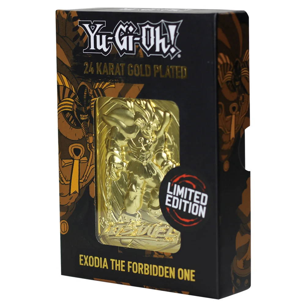 24K Gold plated Yu-Gi-Oh!Exodia -The Forbidden One Card Image 1