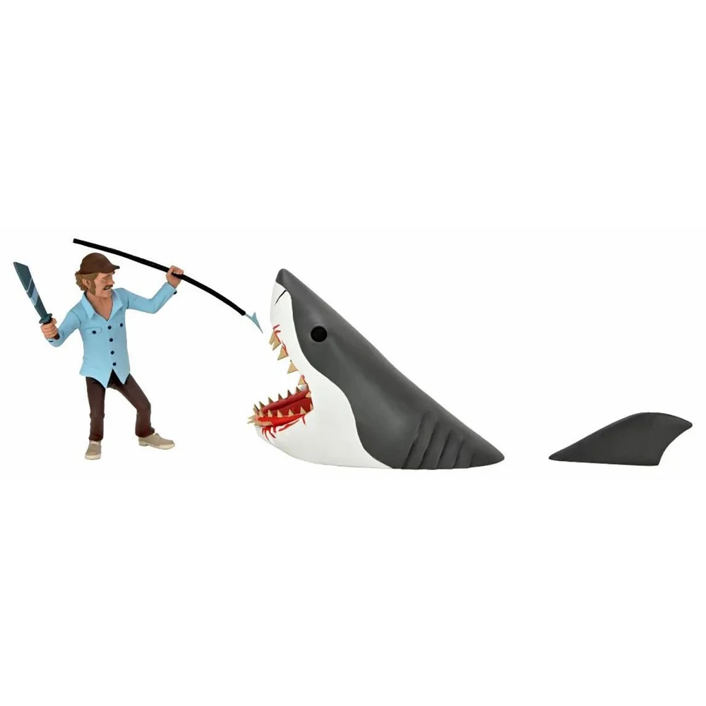 NECA Jaws Toony Terrors Jaws and Quint 6 Inch Scale Action Figure 2-Pack Image 1
