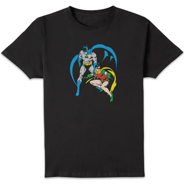 DC Batman & Robin Men's T-Shirt - Black