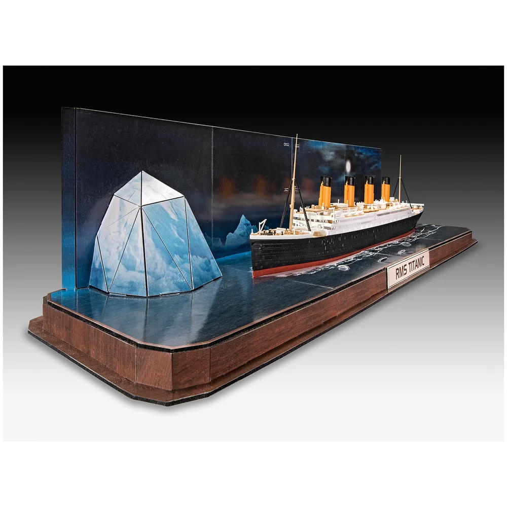 RMS Titanic Easy Click + 3D Iceberg Puzzle Model Kit (1:600 Scale) Image 1