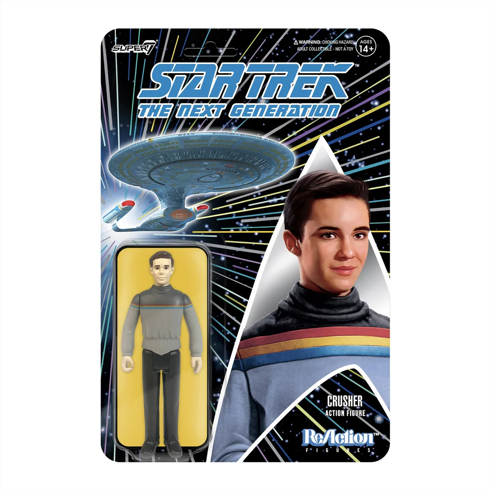 Super7 Star Trek The Next Generation ReAction Figure - Wesley Crusher Image 1