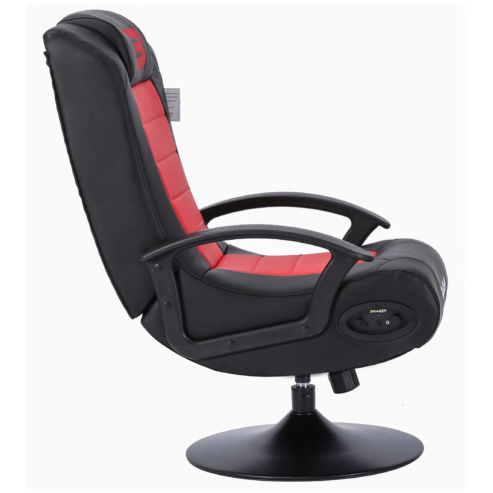 BraZen Stag 2.1 Bluetooth Surround Sound Gaming Chair - Red Image 1
