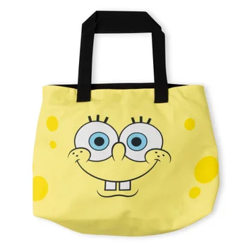Spongebob Squarepants Face Pattern Tote Bag