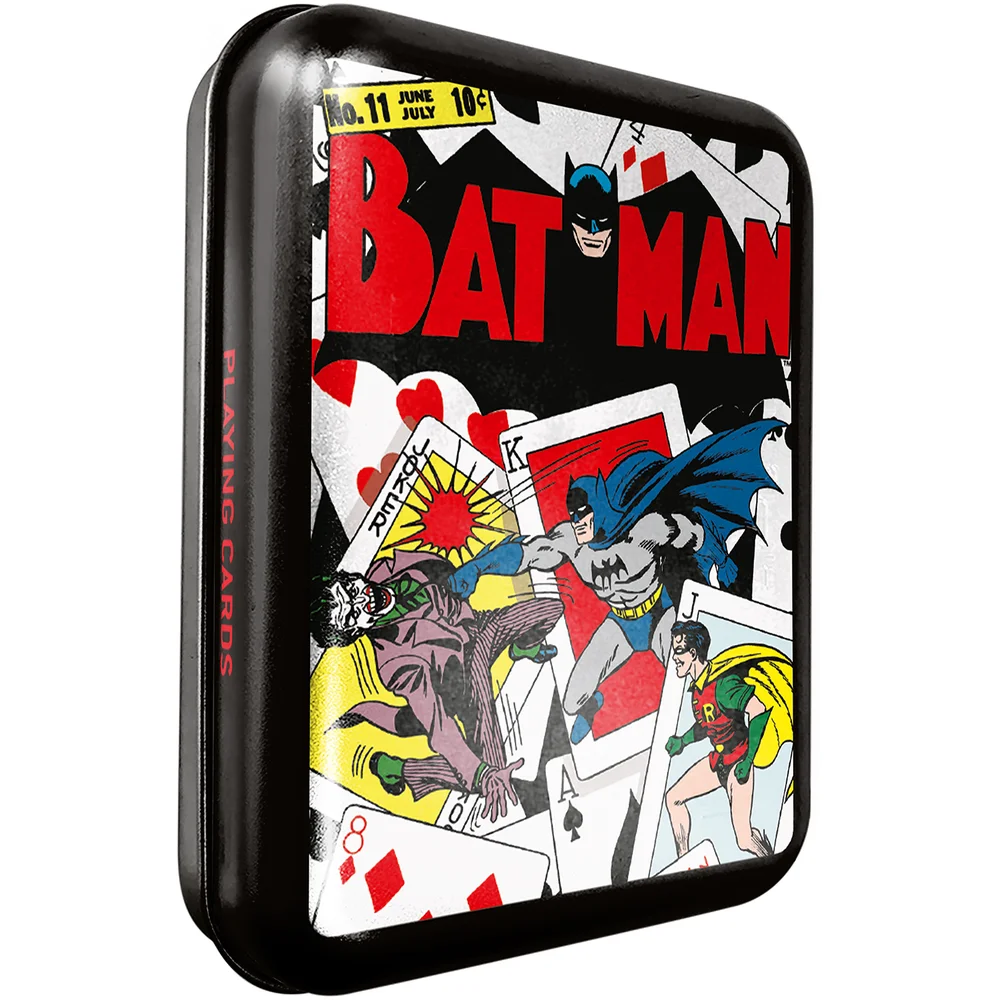 DC Batman Collector Playing Cards & Tin in Black Image 1