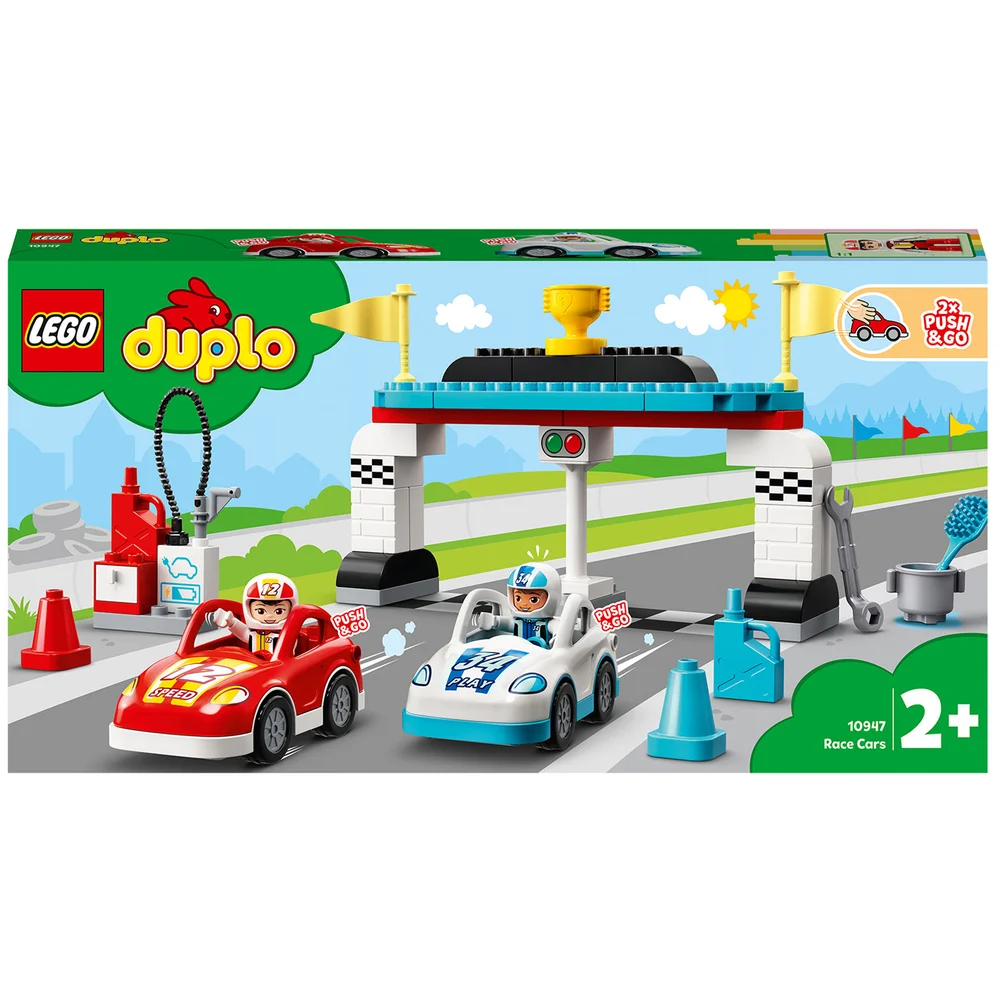 LEGO DUPLO Town Race Cars Toy for Toddlers (10947) Image 1