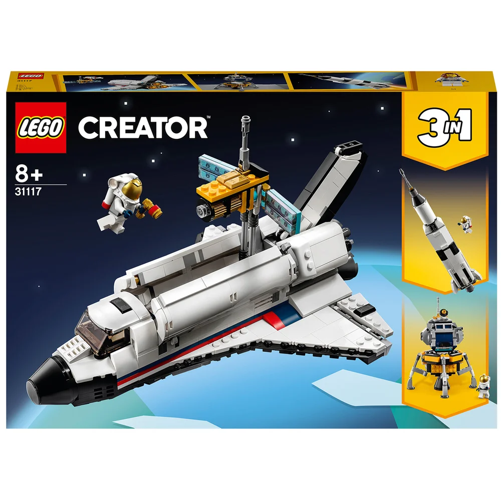 LEGO Creator: 3 in 1 Space Shuttle Adventure Building Set (31117) Image 1