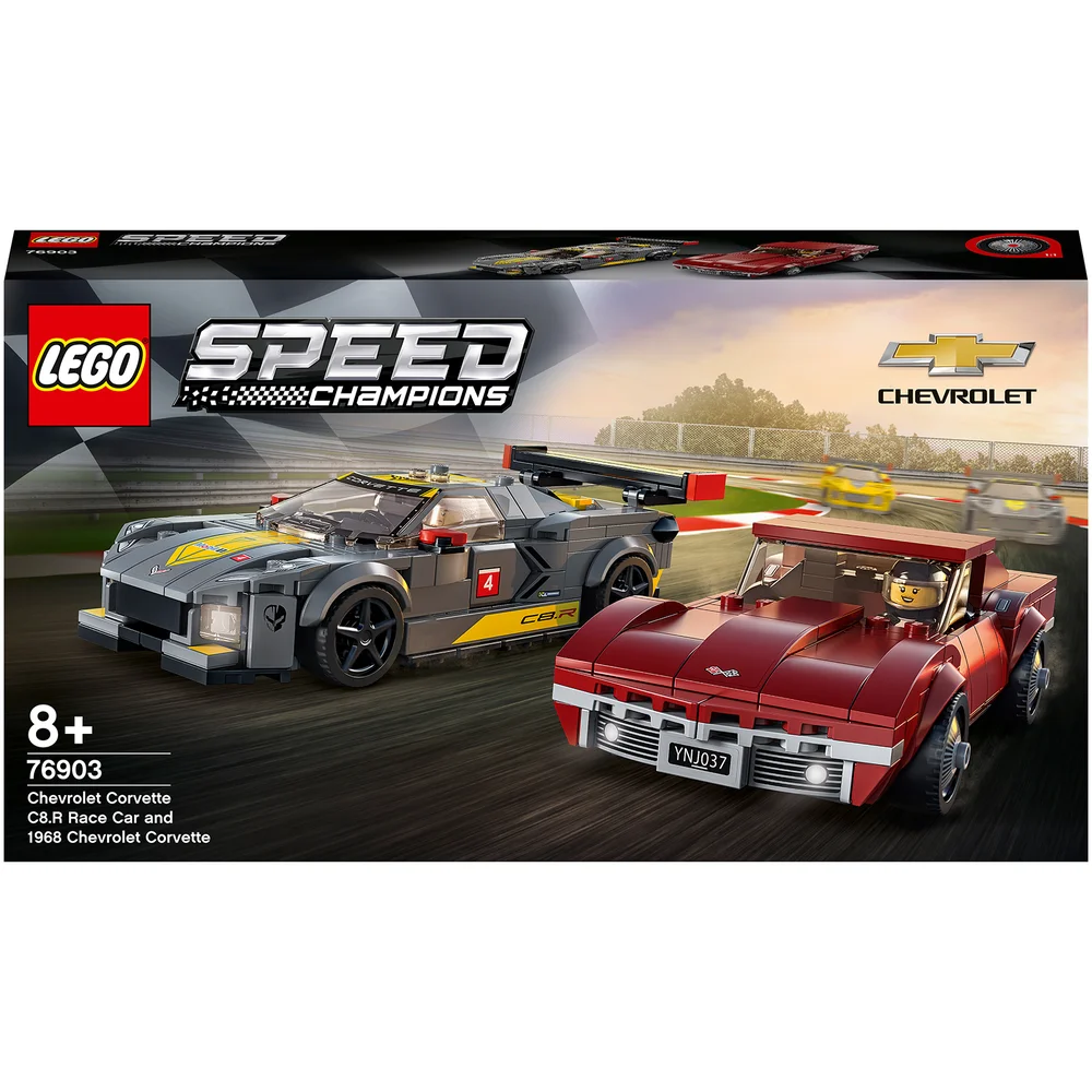LEGO Speed Champions Corvette C8-R & 1968 Corvette C3 Set (76903) Image 1