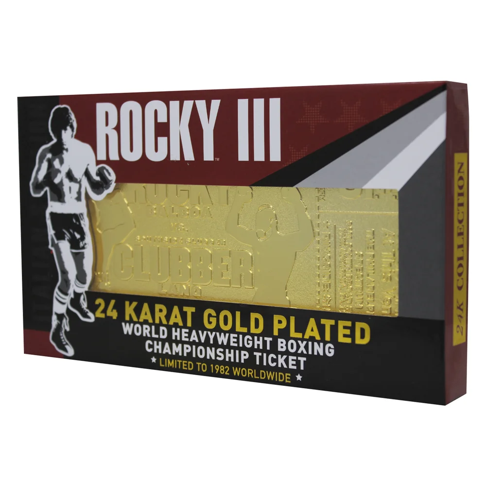 Rocky - 24K Gold Plated Fight Ticket Rocky V Clubber Lang Image 1