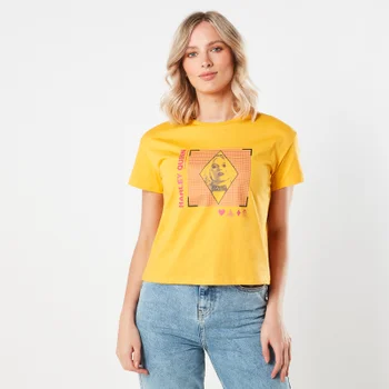 Suicide Squad Harley Quinn Women's Cropped T-Shirt - Mustard