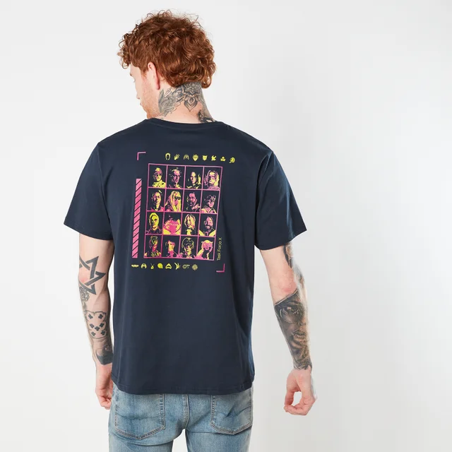 Suicide Squad Character Grid Unisex T-Shirt - Navy