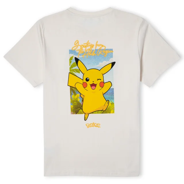 Pokémon Pikachu Exploring The Alola Region Unisex T-Shirt - Cream
