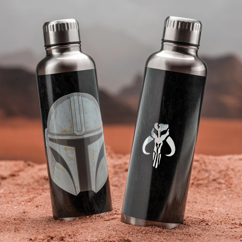 The Mandalorian Metal Water Bottle Image 1