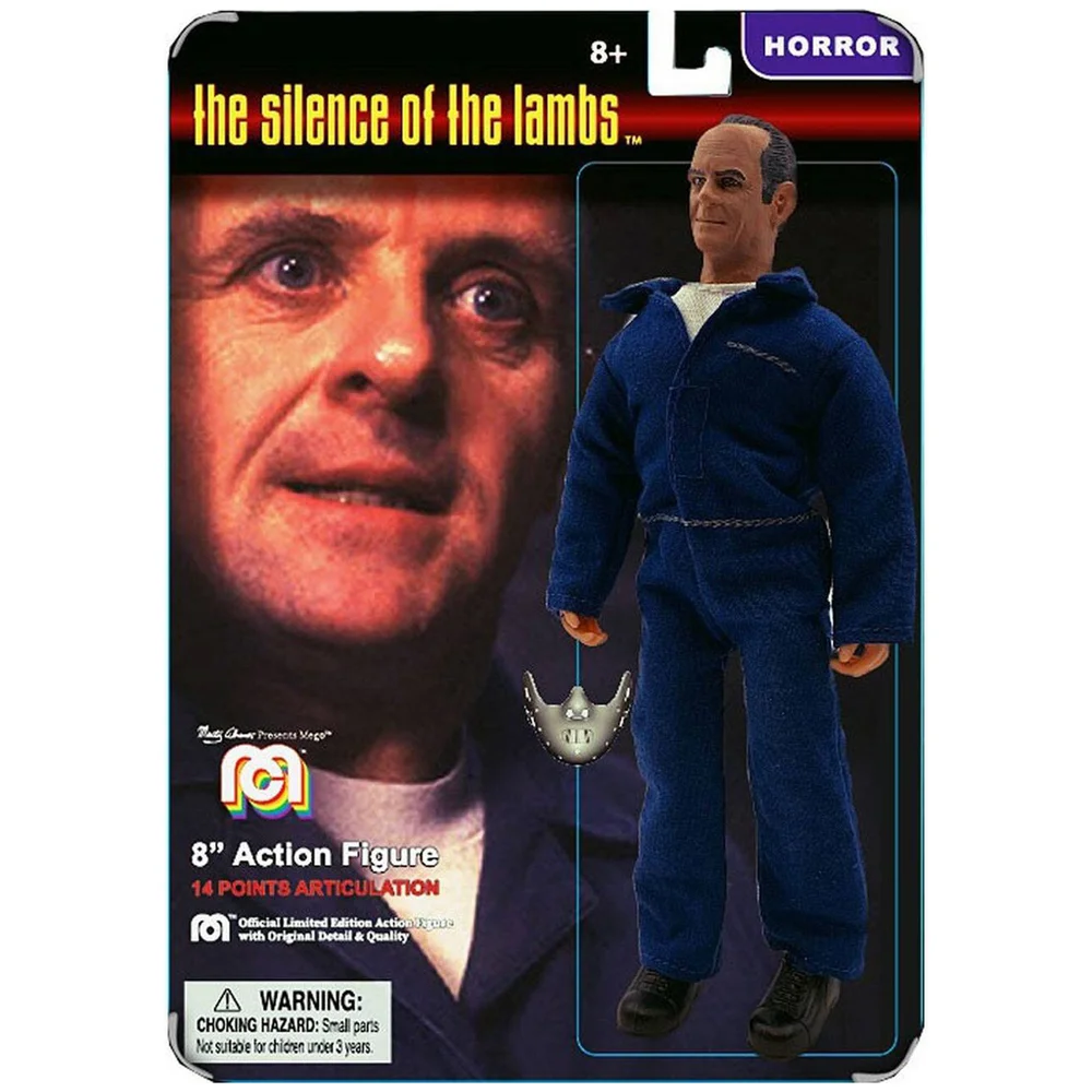 Mego 8" Silence of the Lambs Hannibal Lecter Action Figure (Card Variant) Image 1