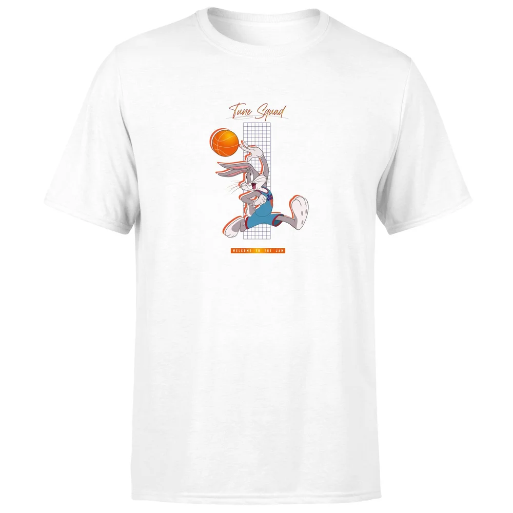 Space Jam Bugs Bunny Basketball Unisex T-Shirt - White - S Image 1