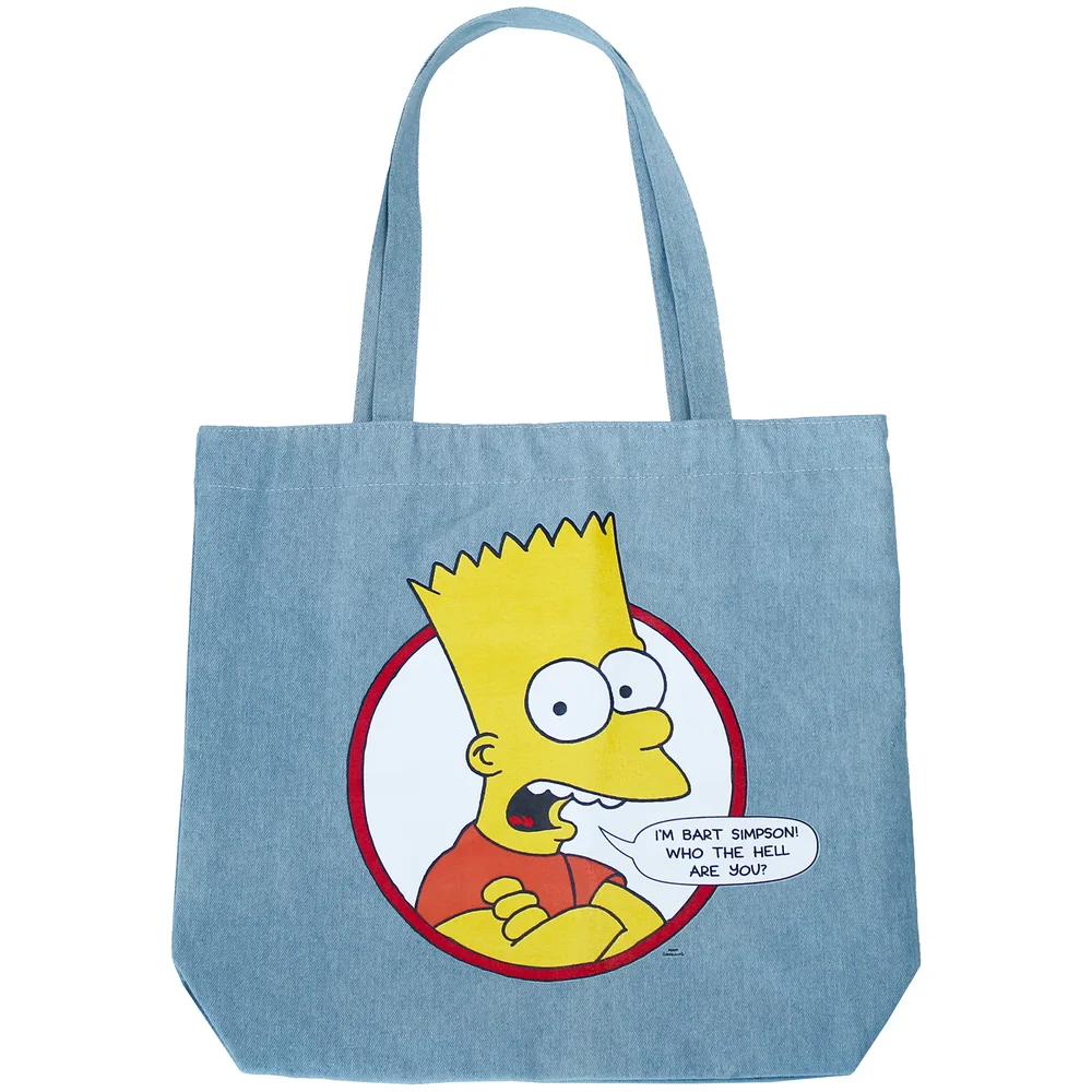 Cakeworthy x The Simpsons - I'm Bart Simpson Denim Tote Image 1