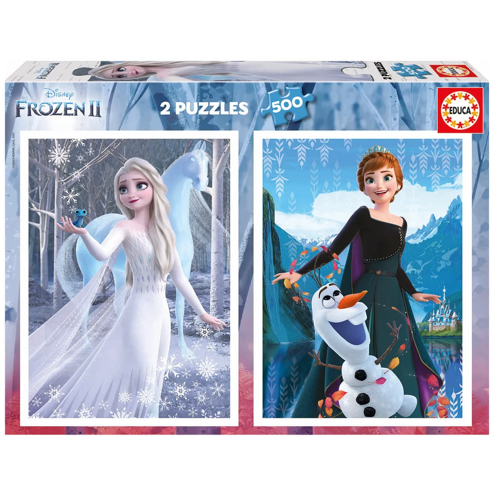 Disney Frozen 2-in-1 Jigsaw Puzzles (500 Pieces) Image 1