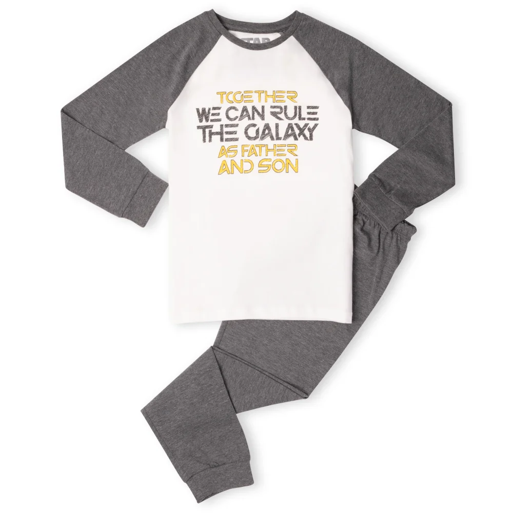 Father And Son Kids' Pyjamas - White/Grey - 3-4 Years Image 1
