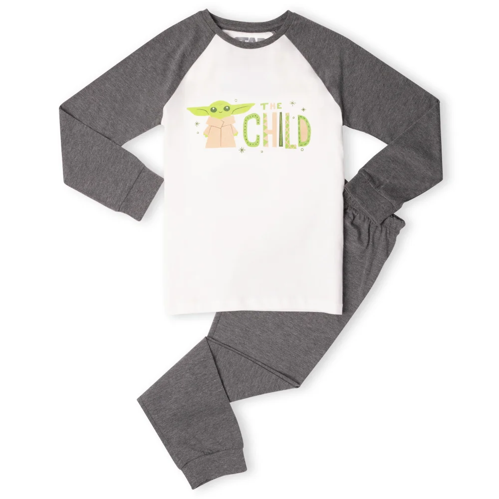 Star Wars The Mandalorian The Child Kids' Pyjamas - White/Grey - 3-4 Years Image 1