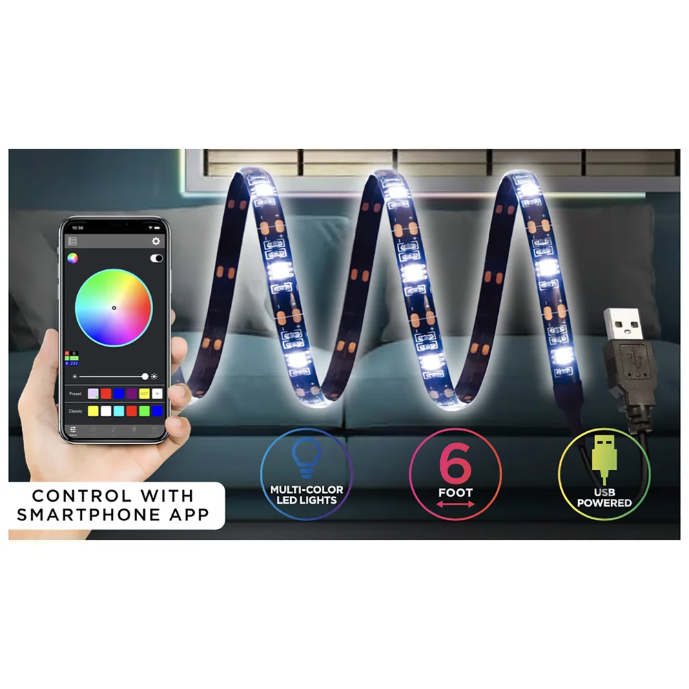 LED Strip Lights (App Controlled) 2M Image 1