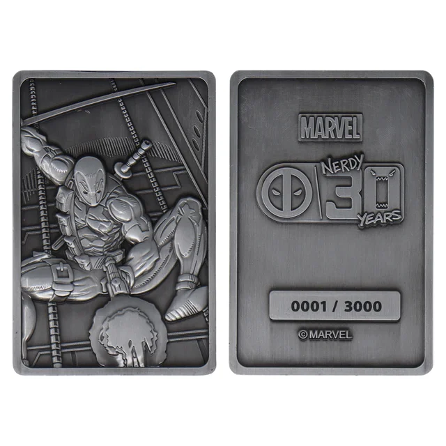 Fanattik Marvel Deadpool Limited Edition Anniversary Ingot