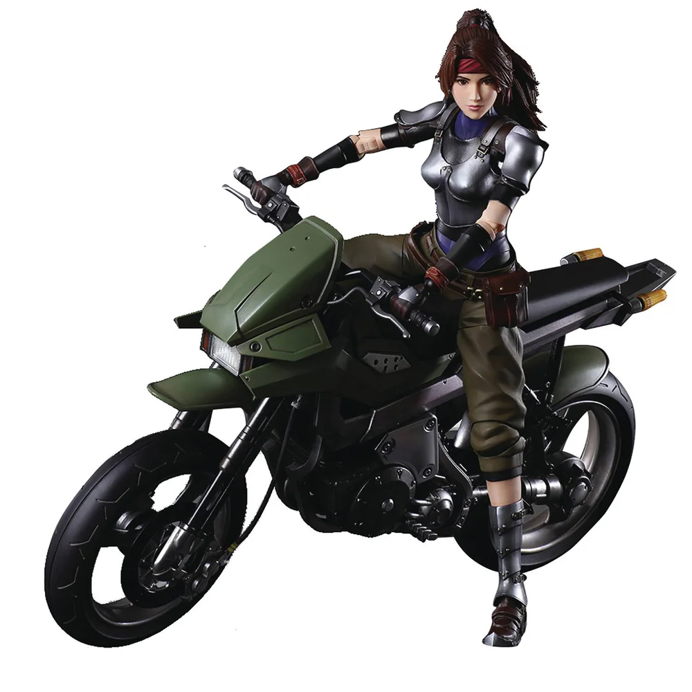 Square Enix Final Fantasy VII REMAKE Play Arts Kai Set - Jessie & Motorcycle Image 1