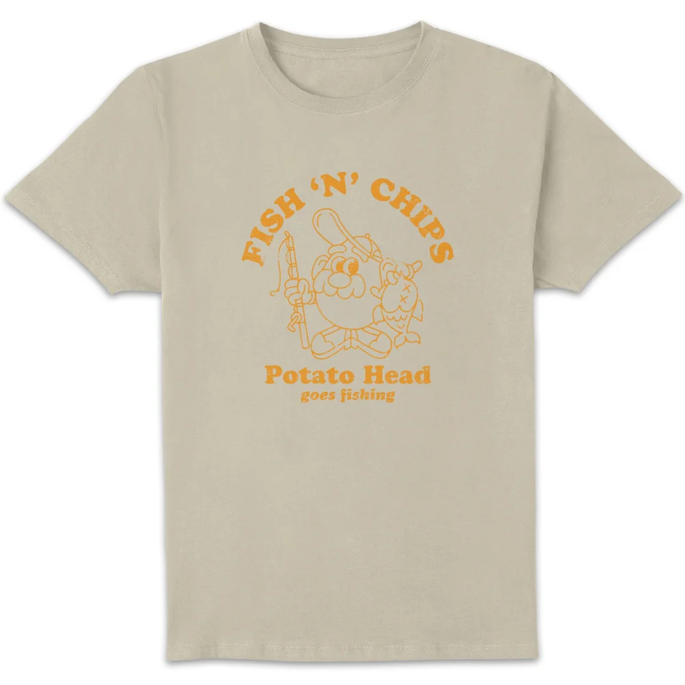 Mr. Potato Head Fish N Chips Men's T-Shirt - Cream - L Image 1