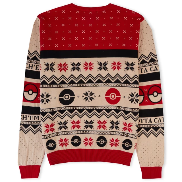 Pokémon Gotta Catch ’Em All Knitted Christmas Jumper
