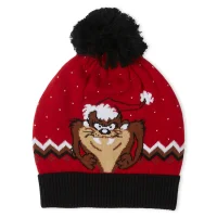 Taz the Season Christmas Beanie Red - undefined undefined