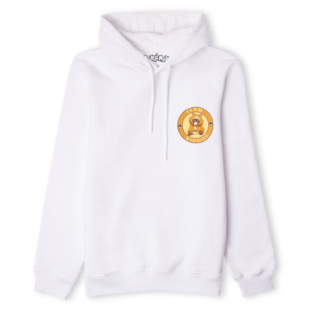 Pokémon Team Bidoof Unisex Hoodie - White - S Image 1