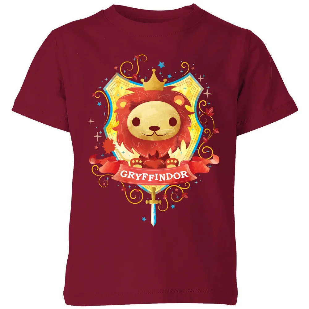 Harry Potter Gryffindor Kids' T-Shirt - Burgundy - 3-4 Years Image 1